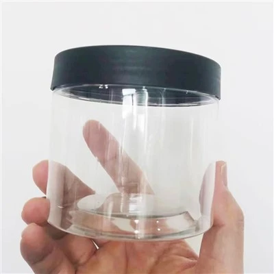 350 ml plastikust läbipaistvad purgid